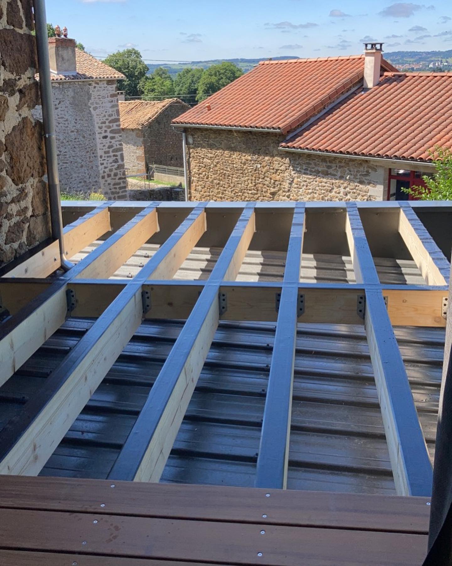 En cour de construction Terrasse en construction